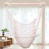 Free shipping 2pcs Indoor Outdoor Garden Cotton Hanging Rope Air/Sky Chair Swing Beige Hammocks