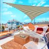 25' x 25' x 25' Triangle Sun Shade Sail/ Coffee+White