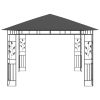 Gazebo with Mosquito Net 9.8'x9.8'x9' Anthracite 0.6 oz/ft