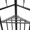 Gazebo with Double Roof 118.1"x157.5" Anthracite