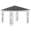 Gazebo with Mosquito Net 9.8'x9.8'x9' Anthracite 0.6 oz/ft