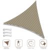 25' x 25' x 25' Triangle Sun Shade Sail/ Coffee+White