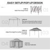 Outdoor Pop Up Canopy Gazebo