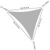 5x5x5m Triangle Sun Shade Sail/Gray