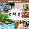 4 Pieces Patio Furniture Sets Rattan Chair Wicker Set Outdoor