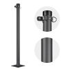 10ft Sun Sail Pole Post Black