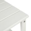 36*36*47cm Single Layer Square HDPE Side Table White