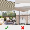 25' x 25' x 25' Triangle Sun Shade Sail/ Coffee+White