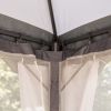 10ft x12ft Outdoor Gazebo, Grey-AS