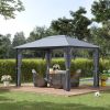 10ft x 13ft Patio Gazebo-Gray-AS