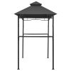 BBQ Gazebo 7.9'x4.9'x8.4' Anthracite Steel