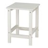 36*36*47cm Single Layer Square HDPE Side Table White