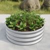 32.08*11.4" Tall Round Raised Garedn Bed, Metal Raised Beds for Vegetables, Outdoor Garden Raised Planter Box, Backyard Patio Planter Raised Beds for