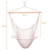 Cotton Hanging Rope Air/Sky Chair Swing Beige Hammocks