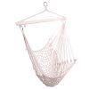 Cotton Hanging Rope Air/Sky Chair Swing Beige Hammocks