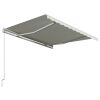 Manual Retractable Awning 118.1"x98.4" Cream