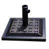 Outdoor Garden Heavy Duty Square Umbrella Base Stand of 17.5 Inch   30 lbs