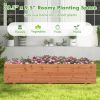 Garden Lawn Fir Wood Planter Box with Drainage Holes